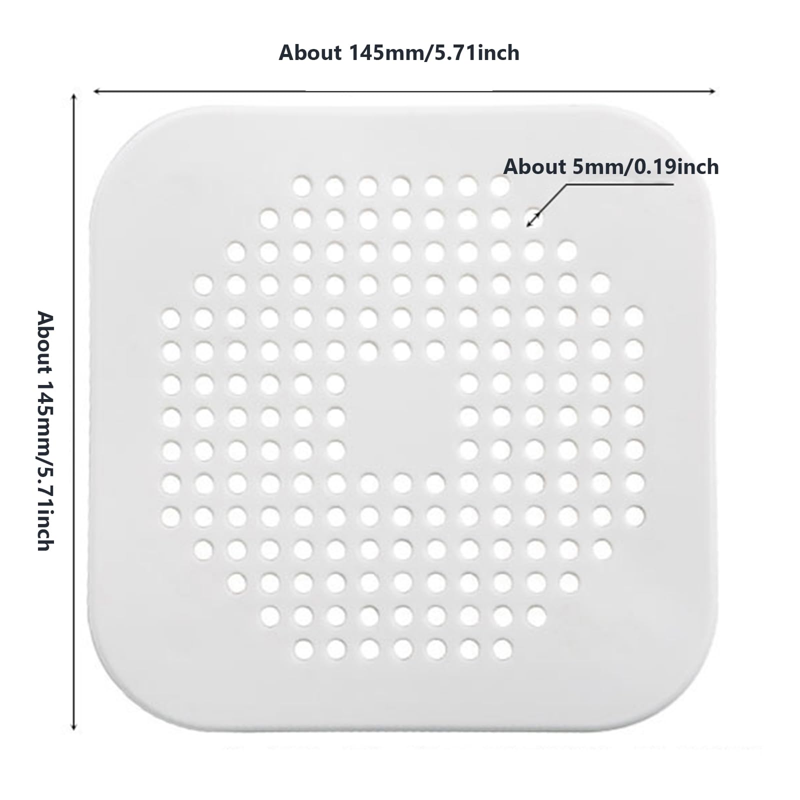 4-Pack Floor Drain Cover. Anti-smell,Hair Catcher, Insect-proof. Shower Drain Stopper for Bathroom, Laundry, Kitchen, Garden.etc