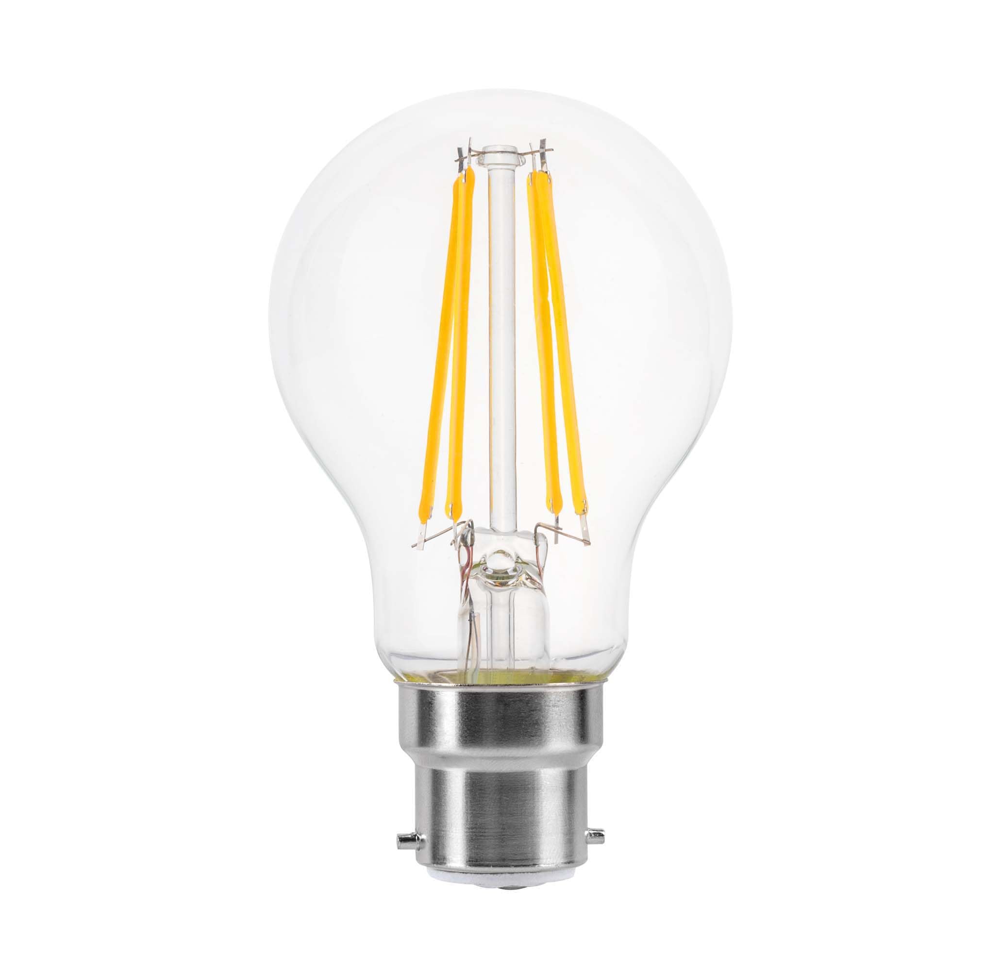 LED Filament Light Bulb A60 GLS Traditional Bulb B22 Bayonet 10.5w equiv Brightness 150w Warm White 2700K Energy Saving (1)