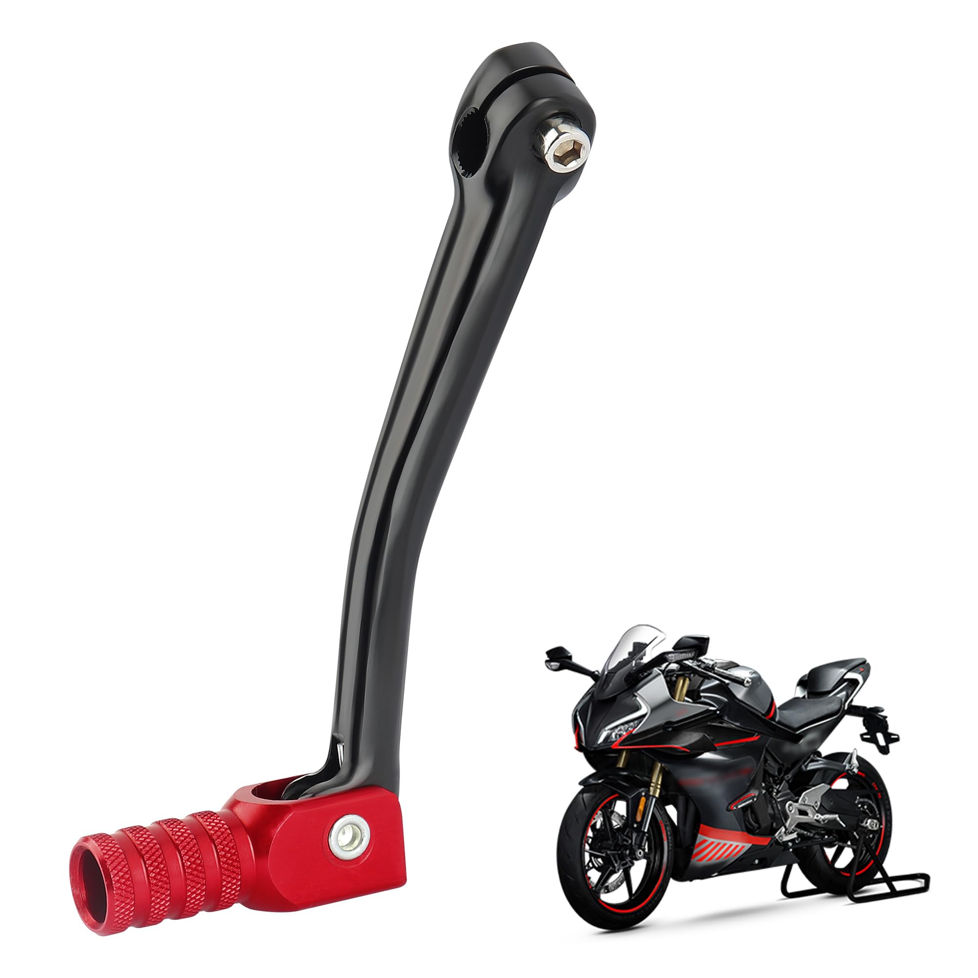 Motorcycle Gear Shifter of CNC Aluminum Shift Lever,Folding Dirt Bike Shifter Motorcycle Shift Lever,Standard Pit Bike Accessories Motorcycle Shifter for 50cc-125cc ATV Motorcycle