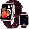 Smartwatches para mujer, smartwatch para Android y iPhone, relojes fitness para mujer con Alexa, alertas de llamadas y notificaciones, monitorea frecuencia cardíaca y sueño (púrpura oscuro, 1.8 pulgadas) 1