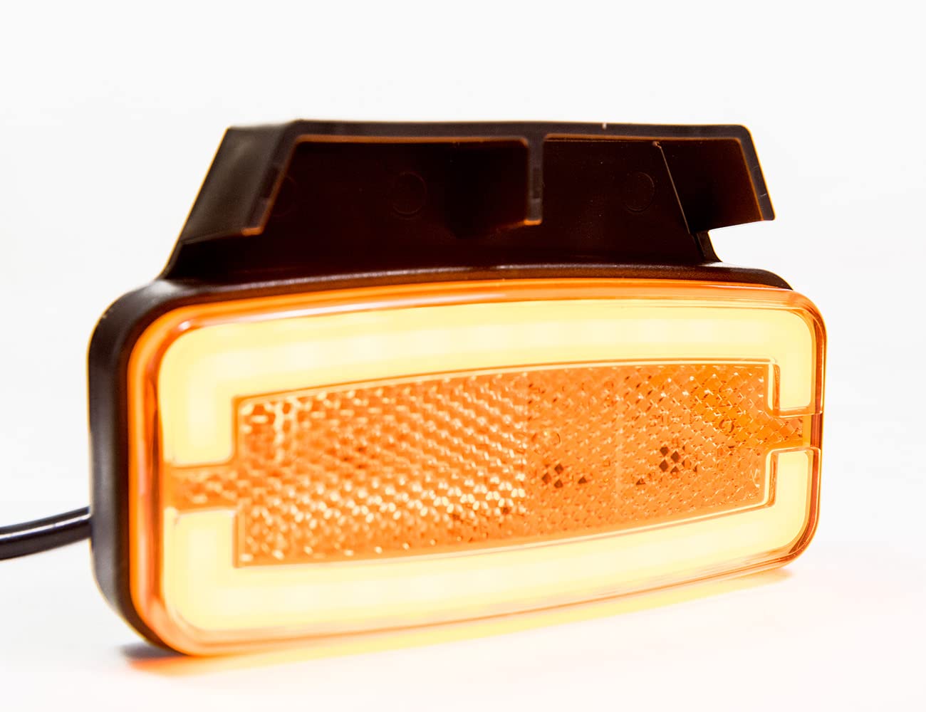 Luces de posición remolque LED 12V 24V NEON - luz de posición - luces de posición naranja - juego económico luz de posición 2 piezas - luces de gálibo para autobús, camión, coche, caravana