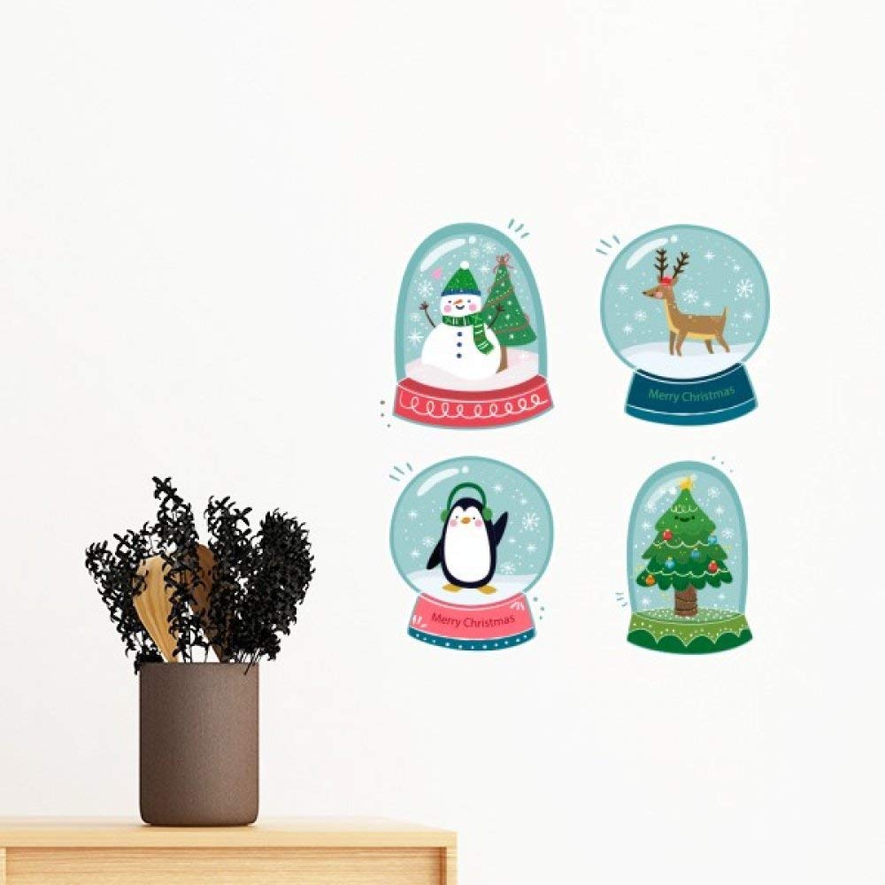 Sticker mural Noel amovible pour decorer facilement sans abimer la peinture murale
