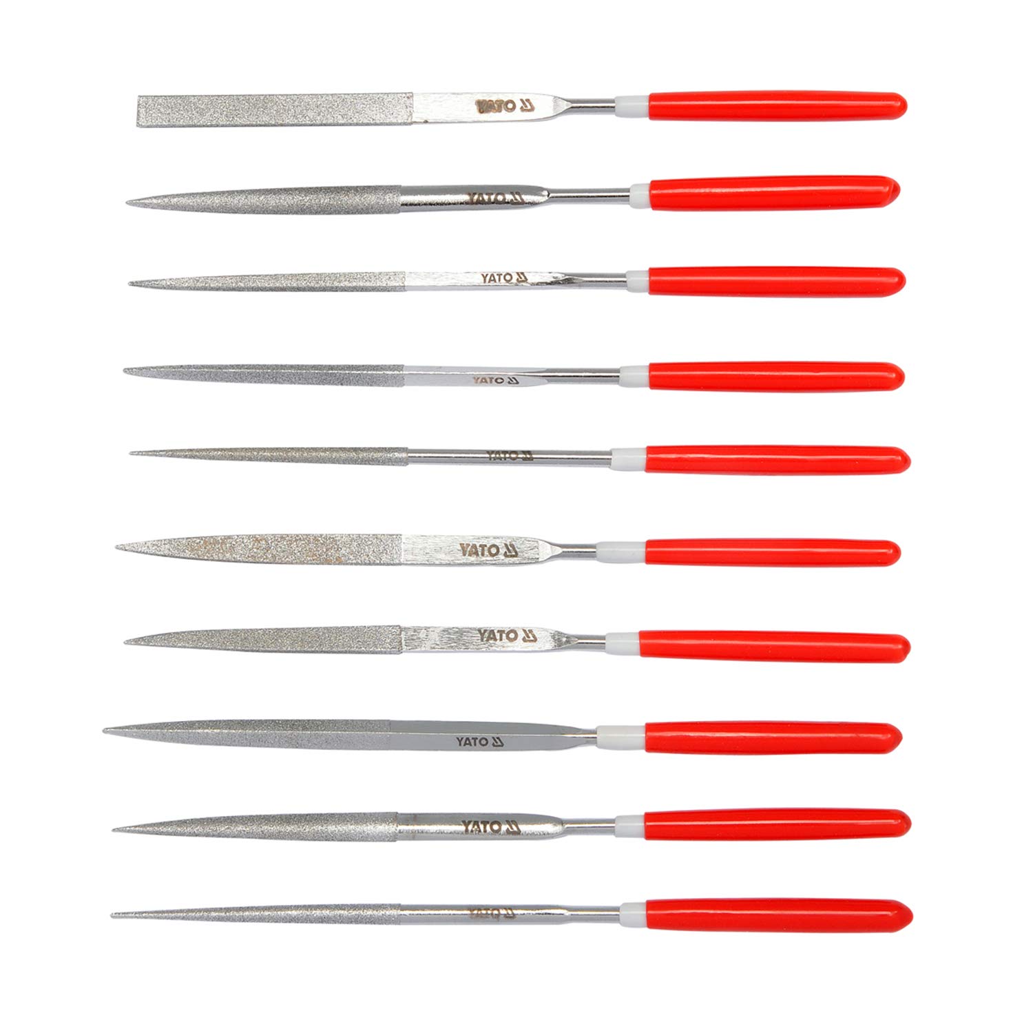 See full amazon price history chart for Yato YT-6144 Diamond Needle File Set 10Pcs 3X140X50mm |Hand Tools|Automobile tools|Mechanical Tools|Industrial Tools|File Tools Yato YT-6144 Diamond Needle File Set 10Pcs 3X140X50mm |Hand Tools|Automobile tools|Mechanical Tools|Industrial Tools|File Tools (B08MB183JR) Amazon Price History, Amazon Price Tracker