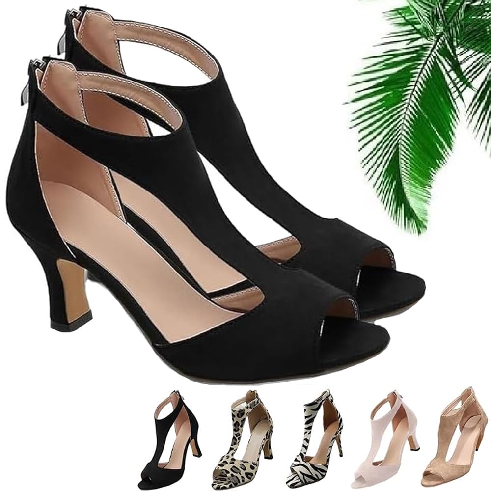 Nevriz Orthopädische High Heels, offene Zehen Sandalen Casual Pumps Strand Boho Sandalen Outdoor Schuhe Fisch Mund Schuhe