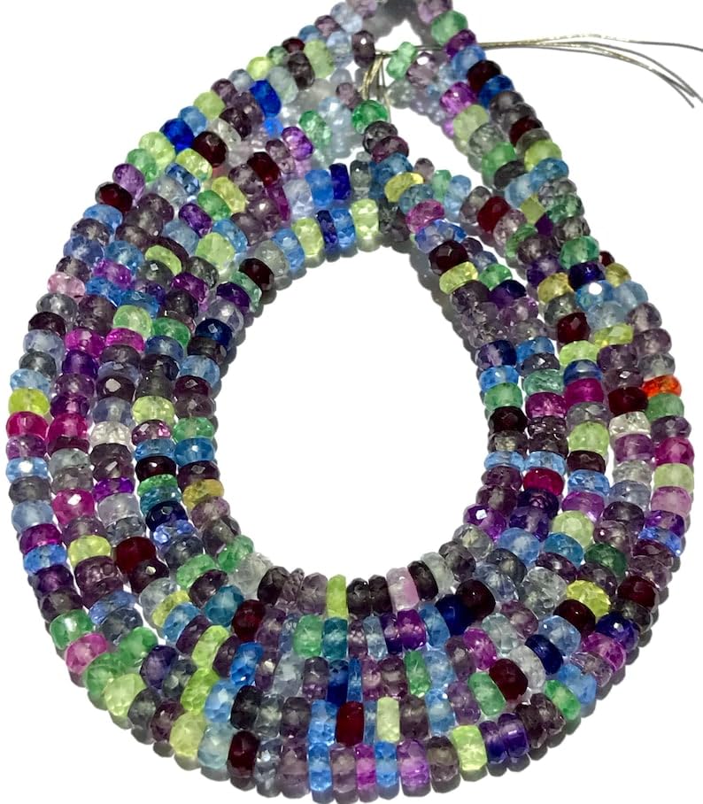 Multi-saphirs perles rondes 4mm pour créer des bijoux élégants à porter au quotidien