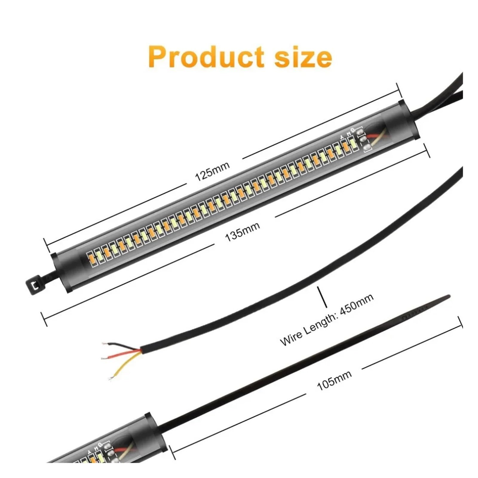 Indicatore di direzione per motocicletta a LED 12V DRL Indicatoris Motos