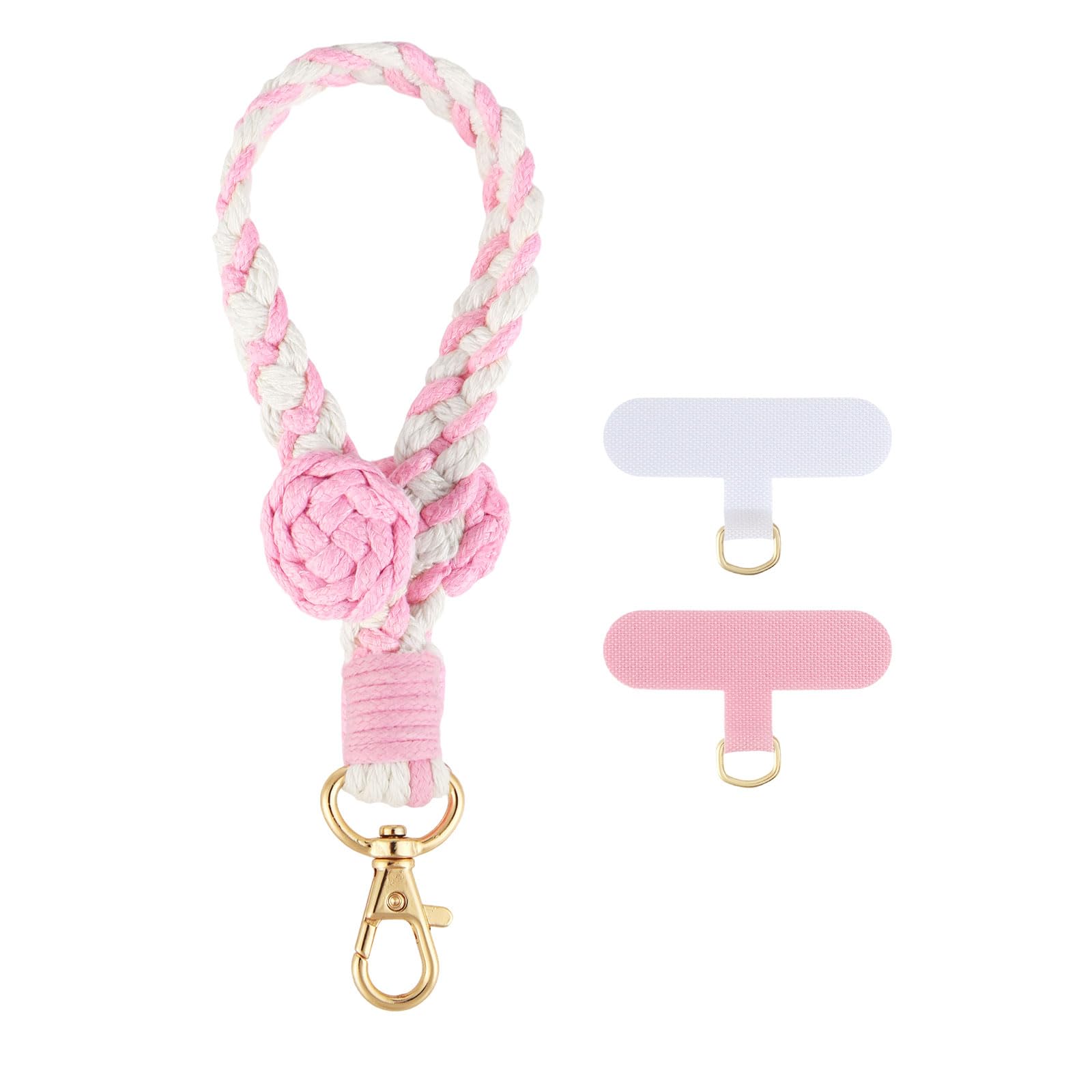 Cordón de teléfono artesanal de alta resistencia con diseño de rosas 8