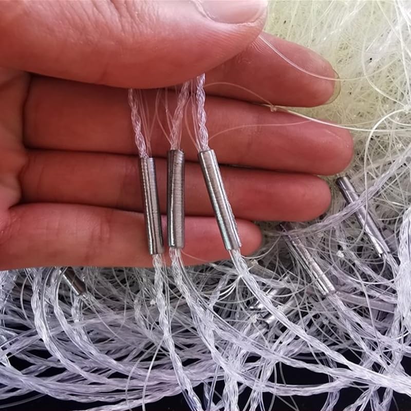 Nylonowa pułapka wędkarska, 40 m, 0,3 mm, monofilament, 3-warstwowa konstrukcja ze spadkiem wagi, przenośna i odporna do łowienia średnich i dużych ryb