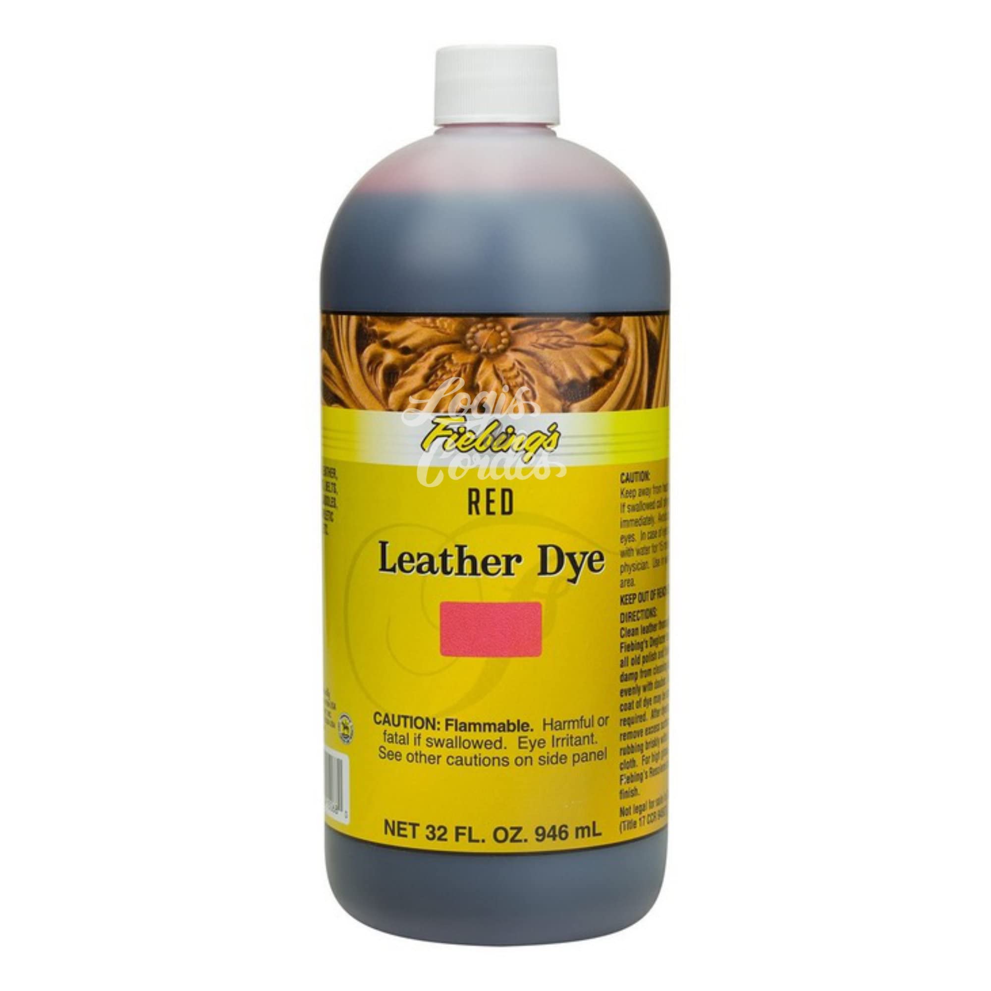 Leathercrafter Fiebing's Leather Dye Farbe, 946 ml, (RED)