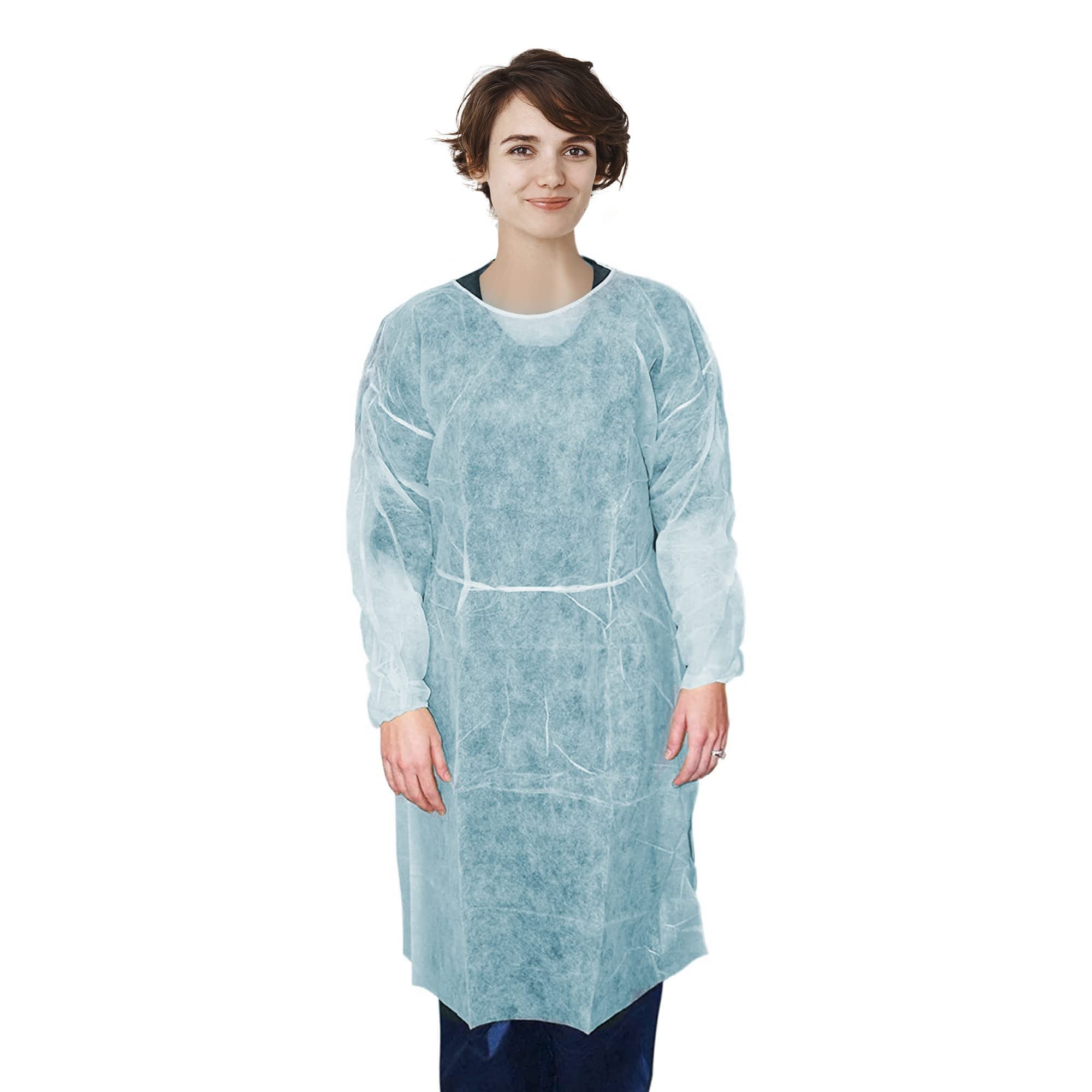 Buy AMZ Medical Supply Disposable Gowns XLarge. Pack of 10 Blue Adult