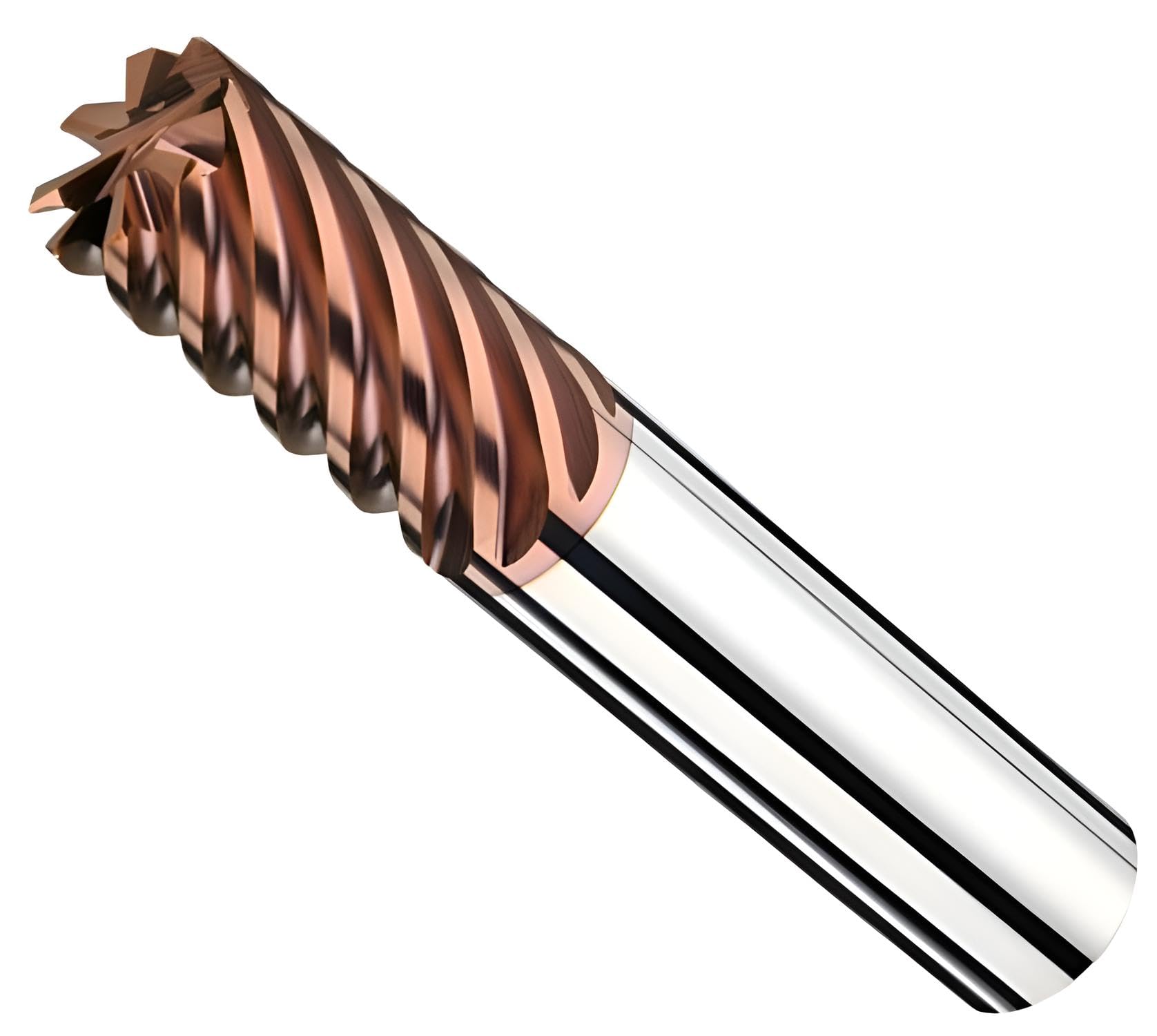 VHM-Spezial-Schaftfräser 45°, Z=6, Fräser mit Beschichtung, Mehrschneider bis 70 HRC (10,0 x 22 x 73 - d2=10 mm)