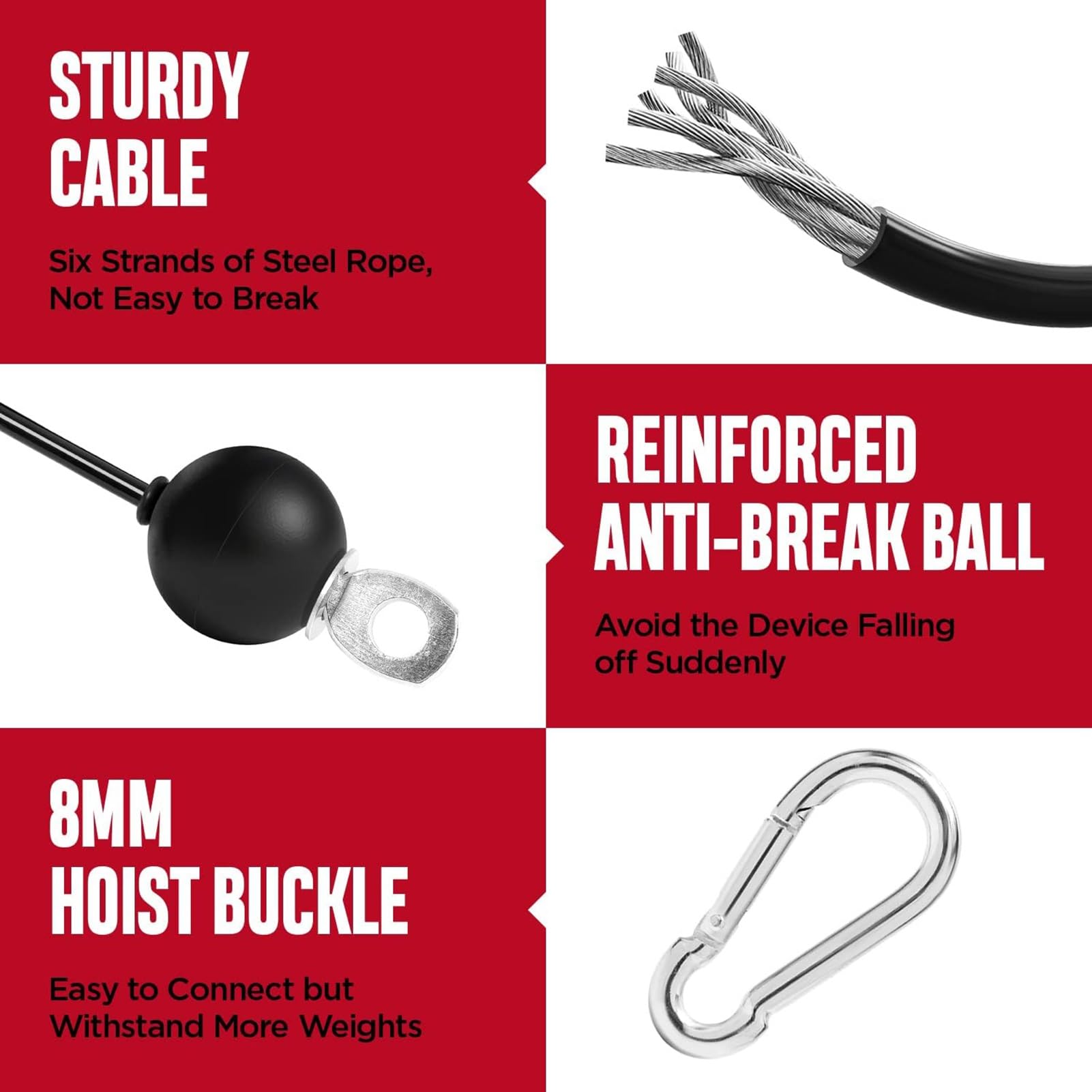 Sistema Di Pulegge For Palestra, Sistema Di Pulegge For Allenamento Tricipiti For Trazioni LAT, Curl Bicipiti, Tricipiti, Spalle, Schiena, Allenamento Avambracci, Sistema Pulegge Con Cavi Squat Rack