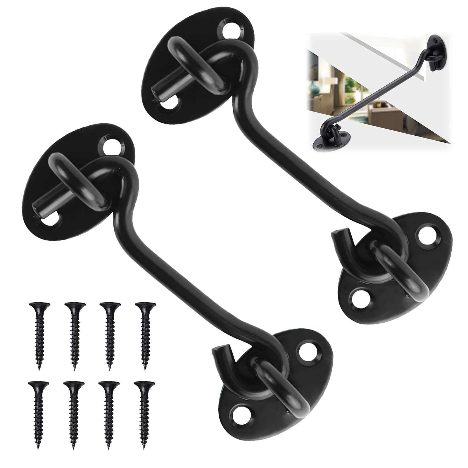 Windhaak 100mm, Vergrendelpen, 4mm, met Houtdraad Verzinkte Windha - Onderdelen in en om Huis en Tuin - Bevestigingsmaterialen en Aanhanger onderdelen Windhaak 100mm, Vergrendelpen, 4mm, met Houtdraad Verzinkte Windha - Onderdelen in en om Huis en Tuin - Bevestigingsmaterialen en Aanhanger onderdelen