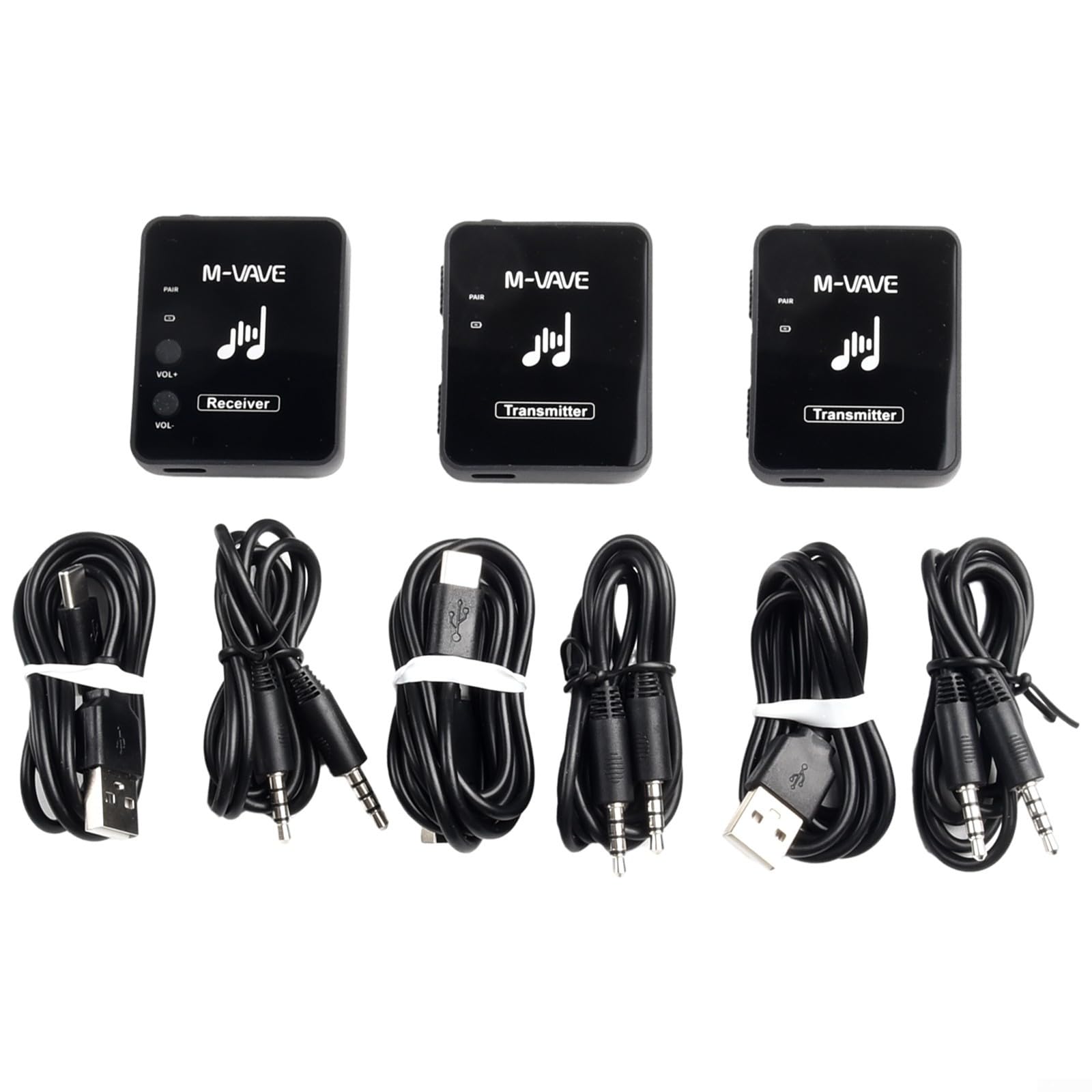 Digital Wireless Earphone Transmitter Receiver 30m(1 tran 2 receivers)