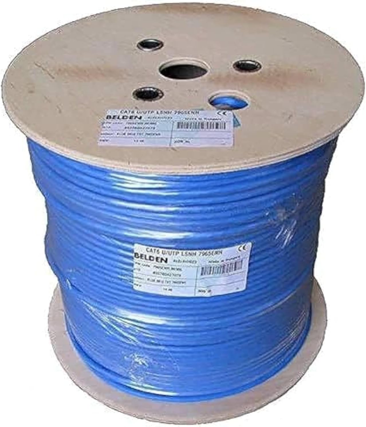 Belden Utp Cat6,4-pair Copper Cable,23 Awg 7965e (Blue)