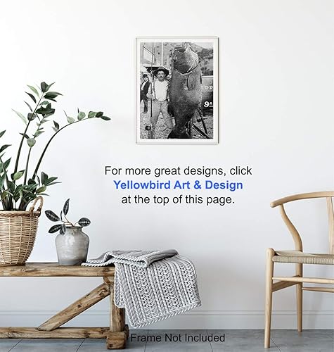 Miniatura 6 de Decoración de pared de pesca - Arte de pared de pesca - Decoración de peces grandes - Póster de decoración de peces - 8 x 10 - Casa de playa -