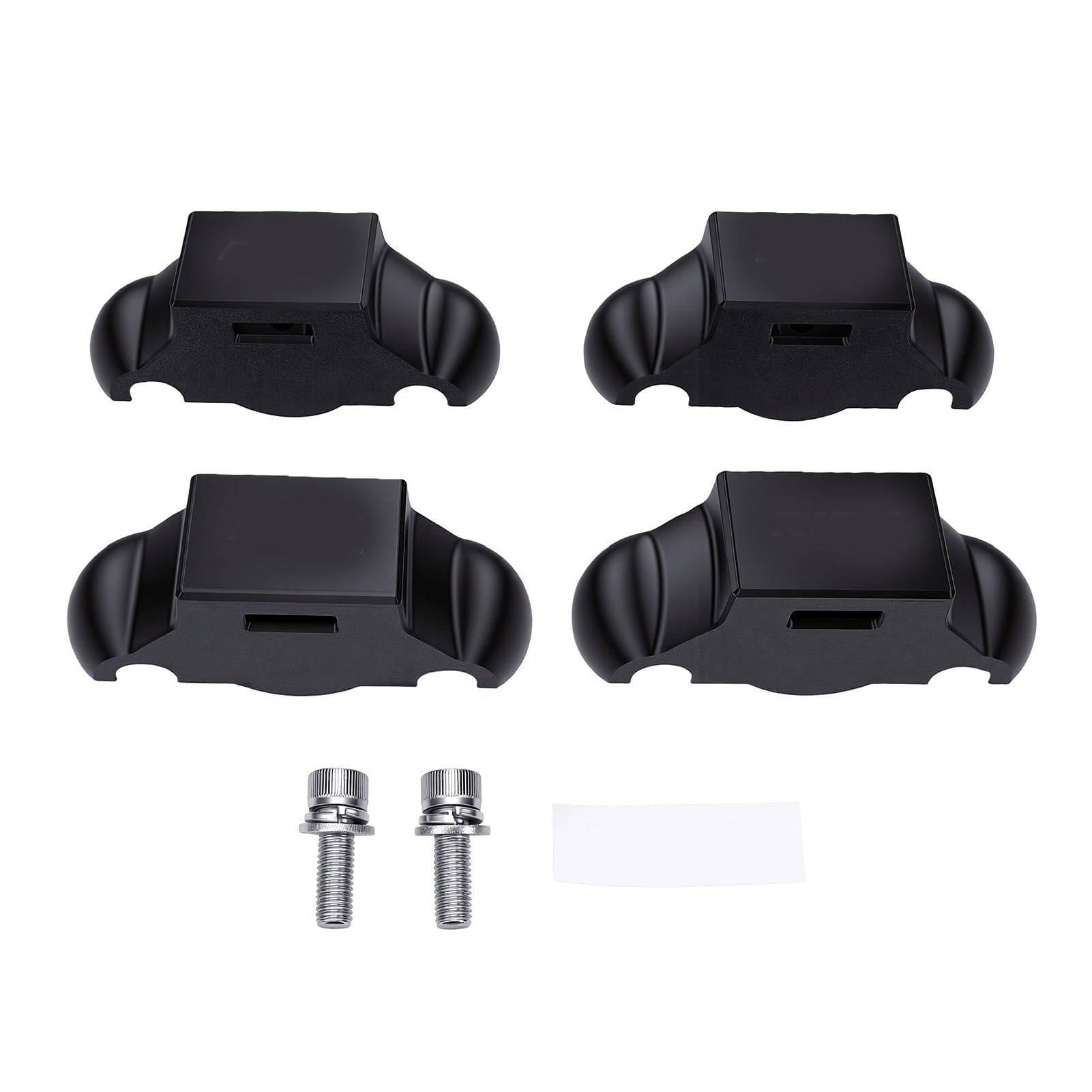 Keenso Stojak na Rower Treningowy, Plastikowe Podkładki Pod Stopy z Nadrukiem 3D, 4 Sztuki Amortyzujące, Redukujące Hałas, Stabilna Ochrona Podłogi do Jazdy na Rowerze Stacjonarnym dla XX PRO 1.