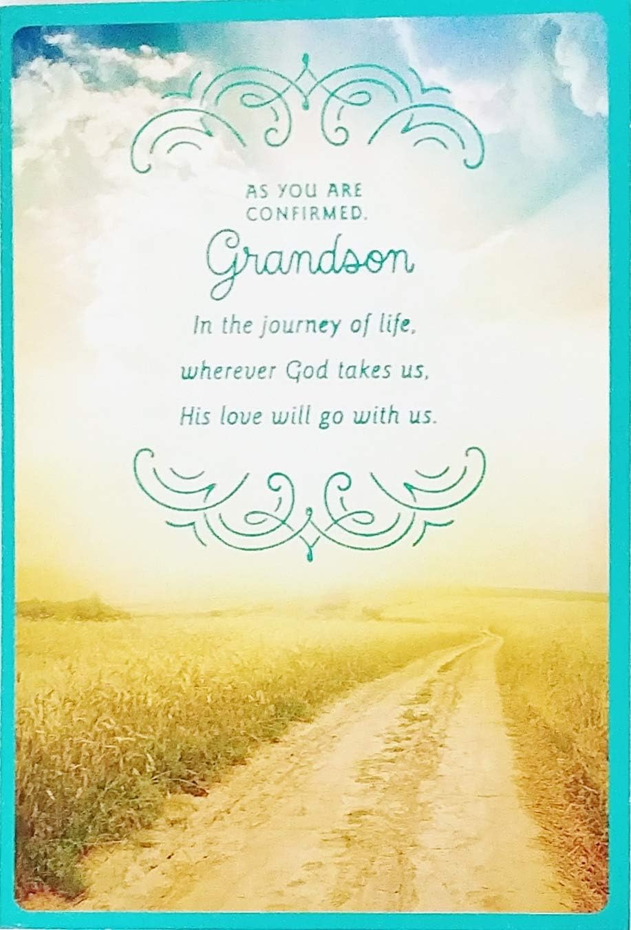 Greeting Card As You Are Confirmed Grandson - Confirmation Asking God To Bless You Always