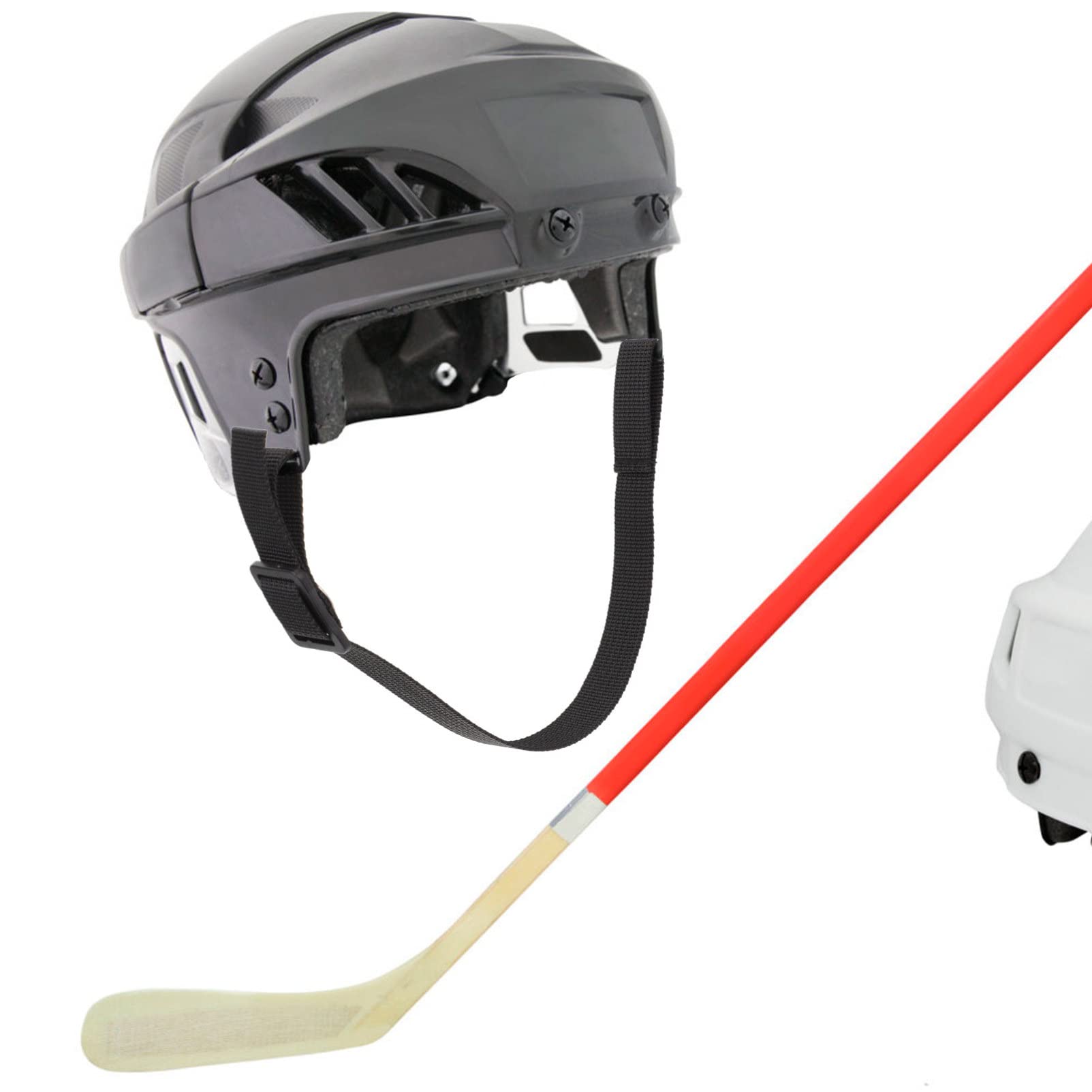 TOYANDONA Correa de Barbilla para Casco de Hockey y Cómodo para Hockey sobre Hielo Reemplazo Durable de Correa de Casco para Seguridad y