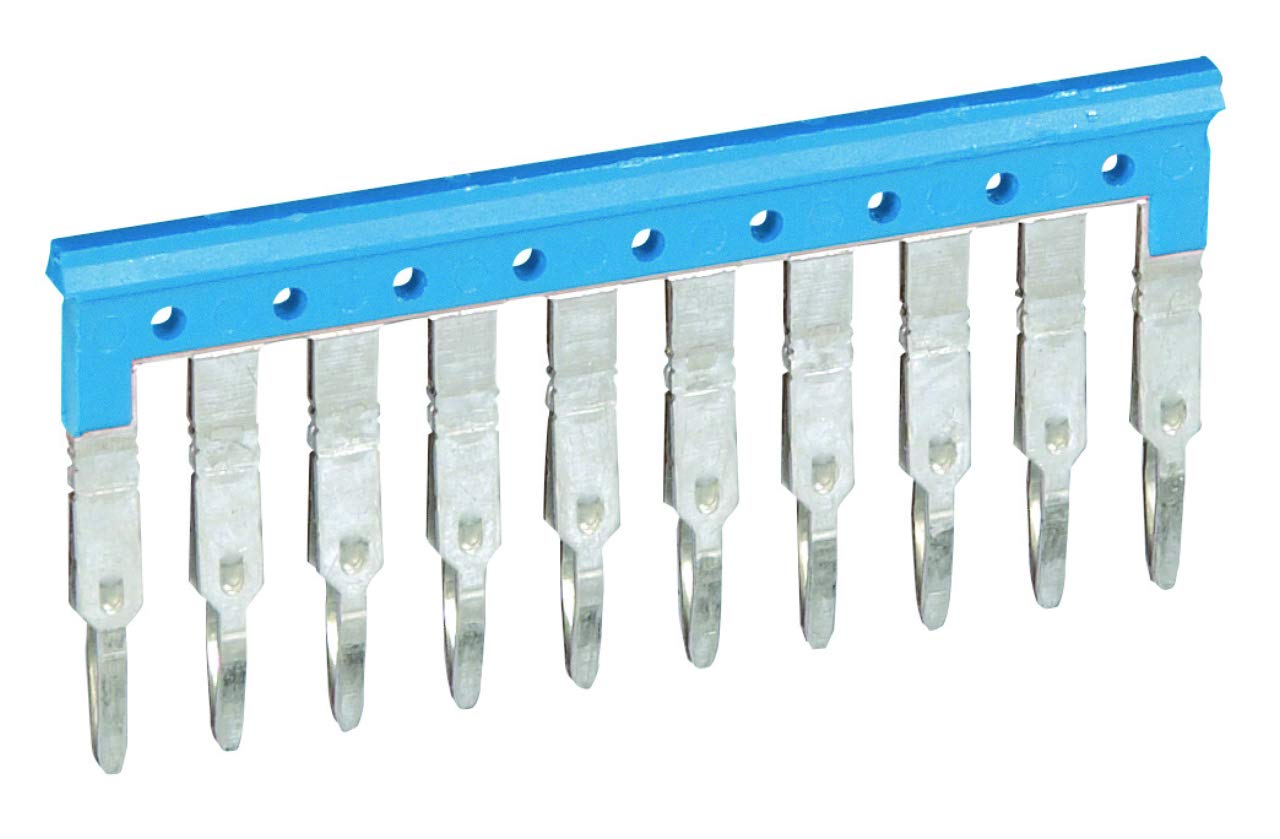 Legrand 037500 Peigne pour 10 Blocs de Jonction à vis ou Ressort Viking3 pas 5mm, Bleu