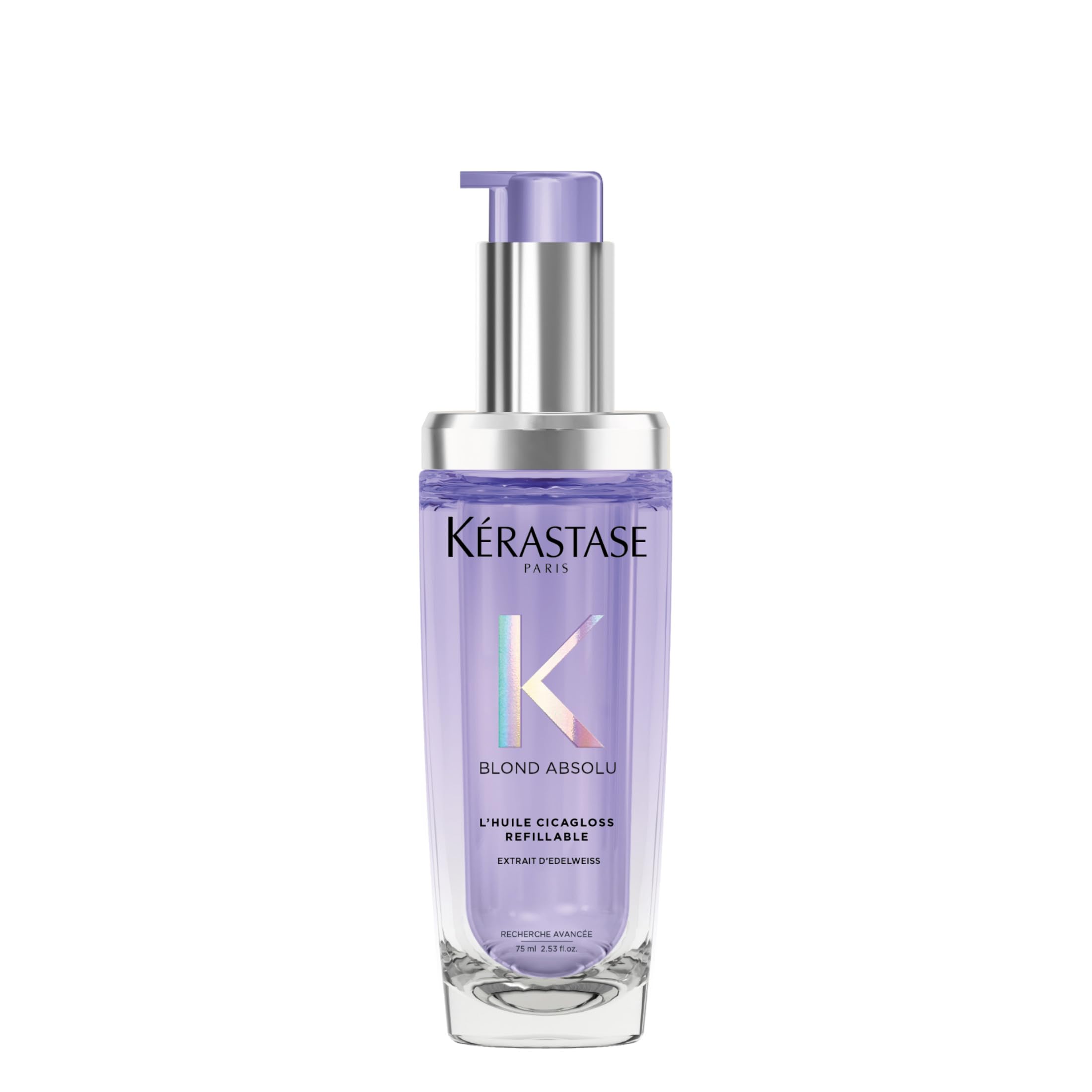 Kérastase Blond Absolu l'Huile Cicagloss, wzmacniający olejek pielęgnacyjny do włosów blond lub rozjaśnionych, regenerujący i stabilizujący do pielęgnacji włosów z ochroną przed wysoką temperaturą,