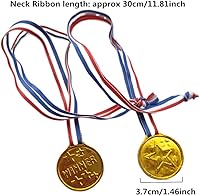 Vista 2 de Jilukibo 24 medallas de premio ganador de oro para fiestas, competiciones, recompensas de estudiantes, juegos, deportes, disfraces, medallas