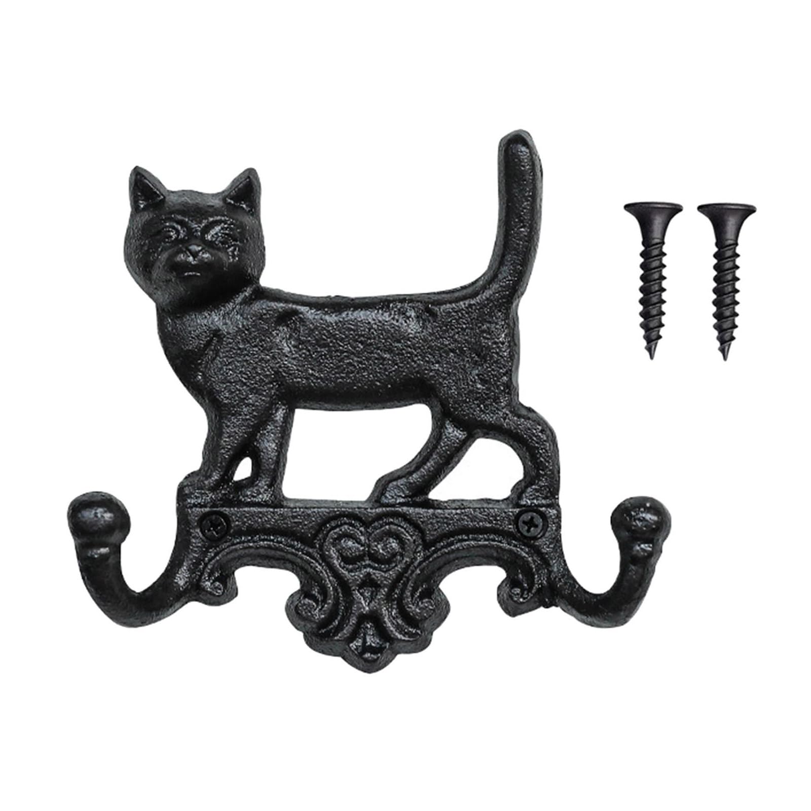 Kalttoy Kitten Multipurpose Double Hook Hanger Heavy Duty Wall Hook For Outdoor Or Indoor Use Decorative And Coat Storage Rack Coat