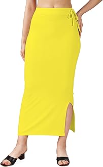 COCOFAB Lycra Saree Shapewear Petticoat for Women, Cotton Blended,Petticoat,Skirts for Women,Shape Wear Dress for Saree