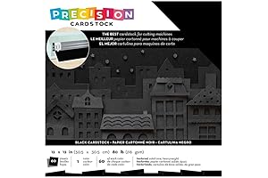 American Crafts Black Textured Cardstock