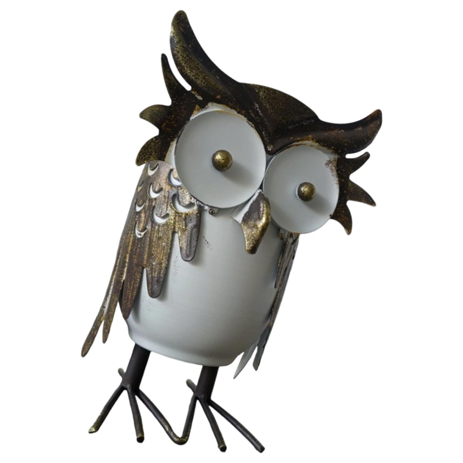 Xjdzineq Artistic Owl Shape Iron Planter Flower Pots for Garden Patios Decoration and Weather Resistant for Outdoor Use Balcony Planter