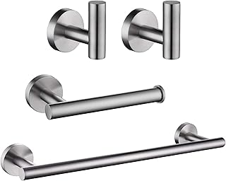 USHOWER Brushed Nickel Bathroom Accessories Set, 16-Inch...