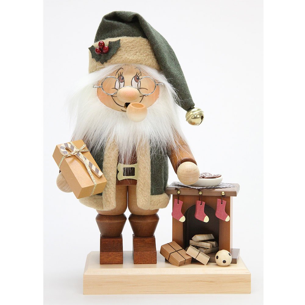 Christian Ulbricht Räuchermännchen Wichtel Weihnachtsmann am Kamin 010793 cm Neuheit 2016