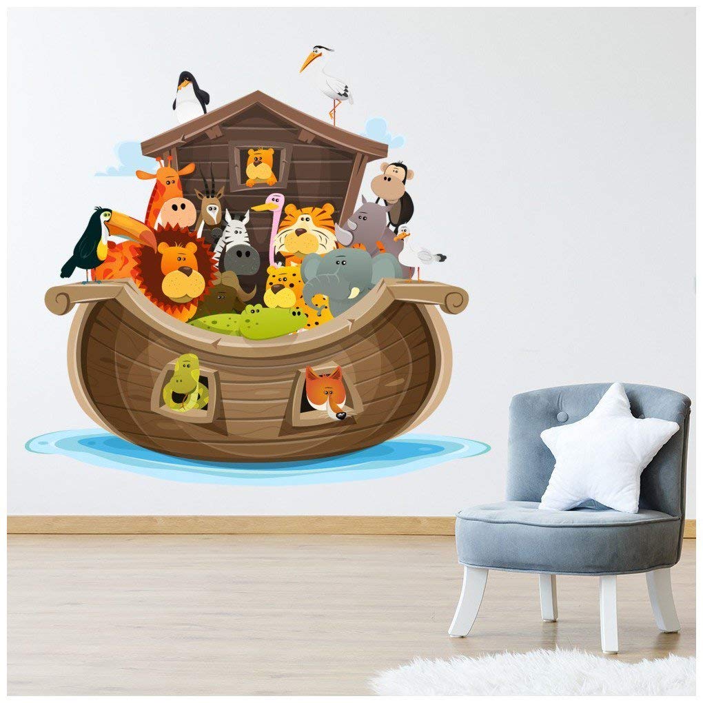 azutura Noahs Ark Animals Nursery Wall Sticker available in 8 Sizes Digital