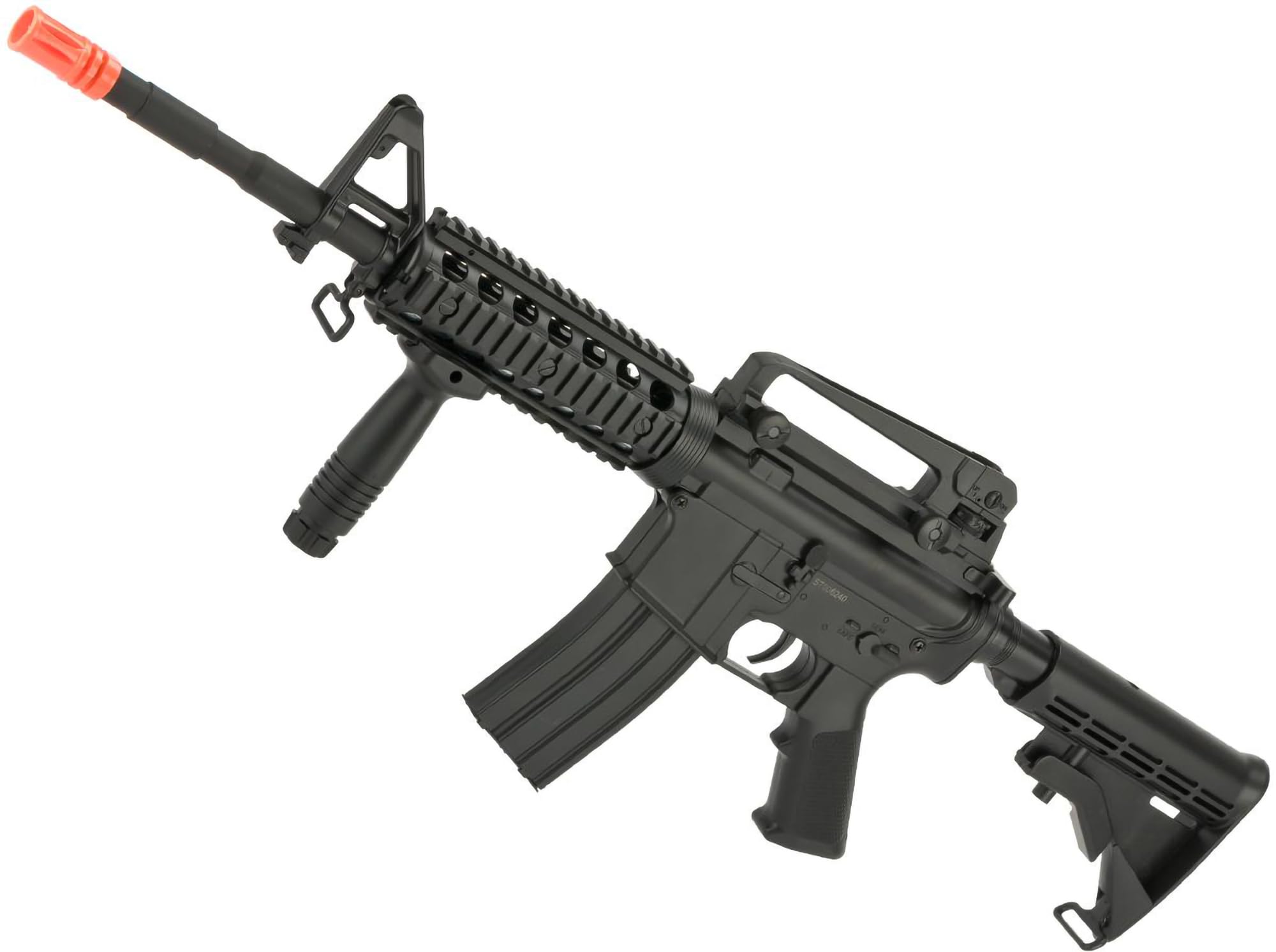 Evike Airsoft - CYMA AEG Mag Compatible Full Size Airsoft M4 Spring Powered Rifle (Model: M4 RIS)
