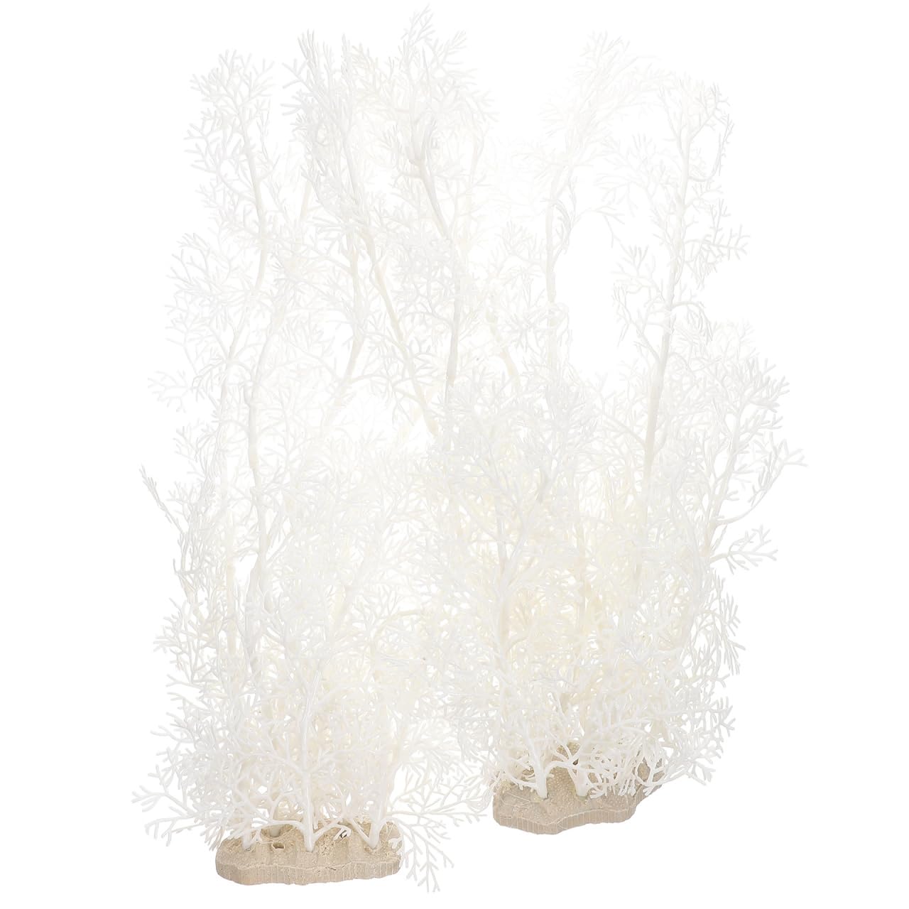 BESPORTBLE 2pcs Plastic Fish Tank Decor Aquarium Plants for Betta Fish Tank Water Plants Decoration for Background