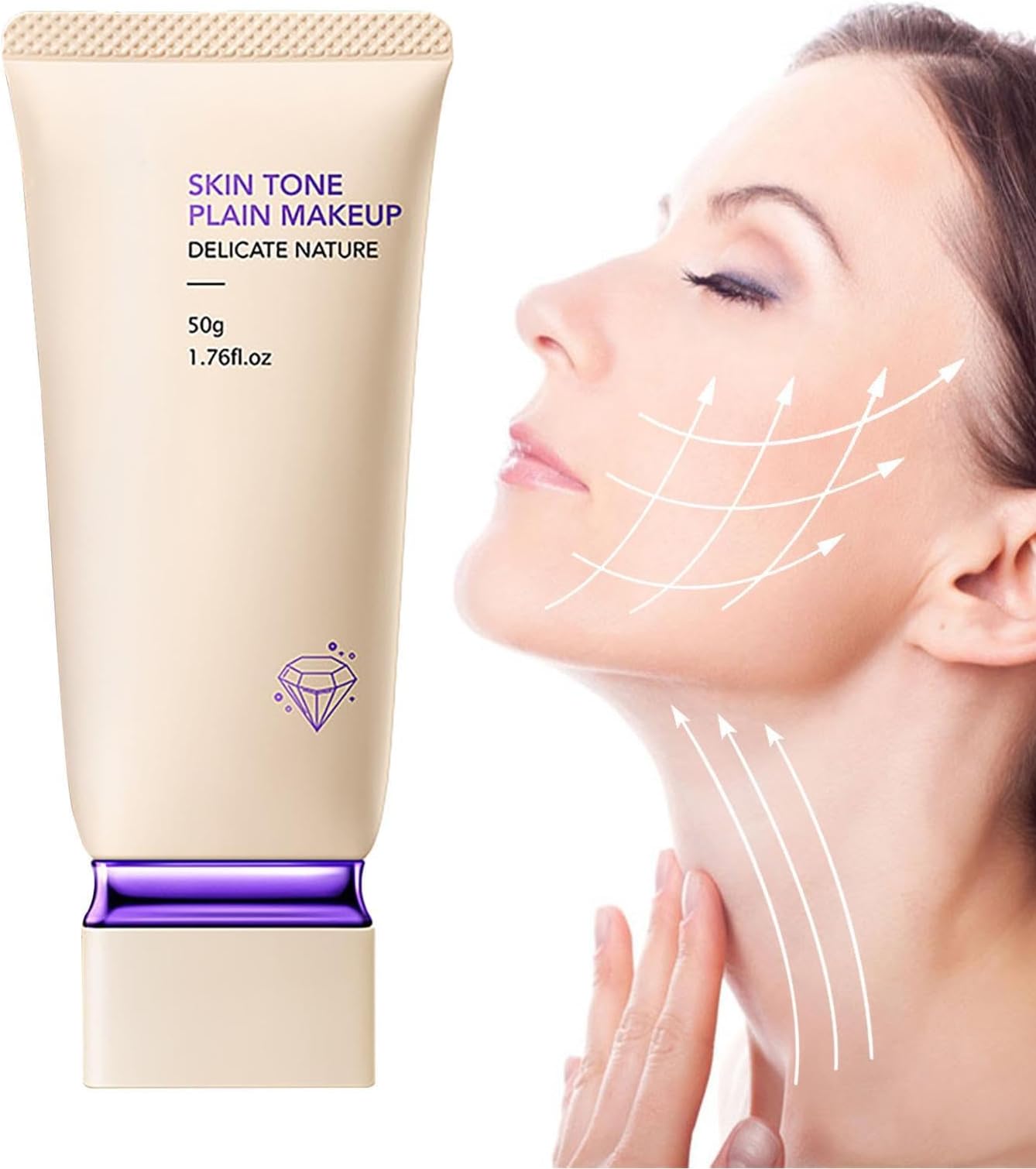 Hydrating BB Cream, Perfecting All-in-1 BB Cream, Full-Coverage Foundation & Concealer, Hydrating Concealer Translucent Face Cream, Naturally Brighten Skin Tone, Evens Skin Tone for All Skin Types