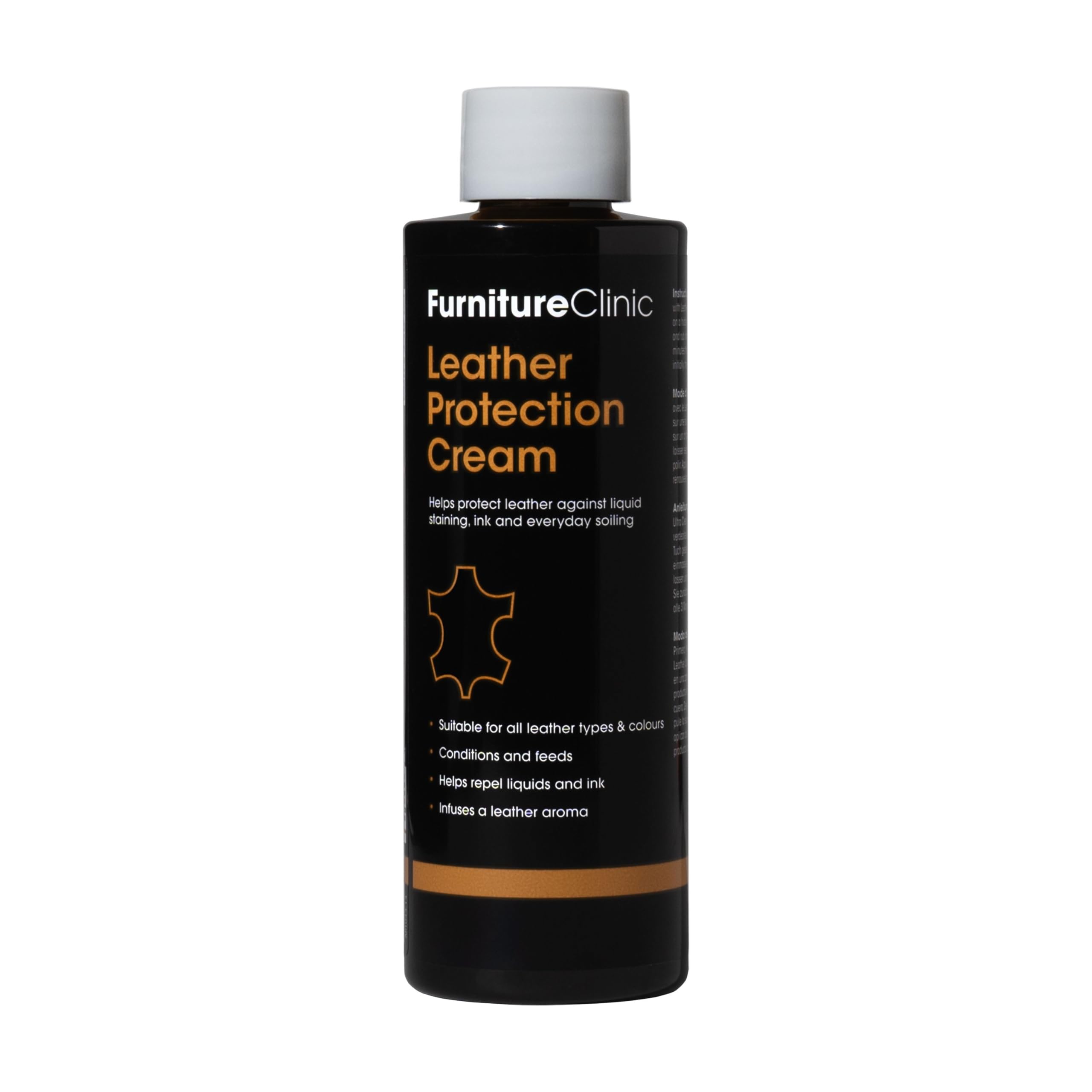 Furniture Clinic Crema Protettiva per Pelle di Tutti i Tipi e Colori Nutre, Protegge, Rinnova, Ripristina Il Profumo Originale su Divani, Sedili Auto, Scarpe, Stivali, Borse, Giacche, Borselli: 500ml