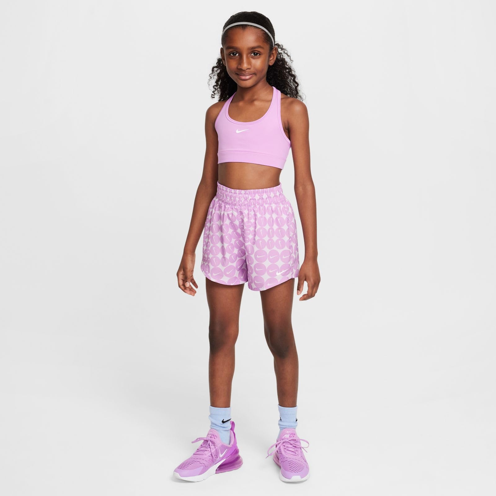 NIKE One Webshorts Mit Hohem Bund Für Ältere Kinder (Mädchen) - Pantalones Cortos de Cintura Alta para niños Mayores (niñas) Niñas