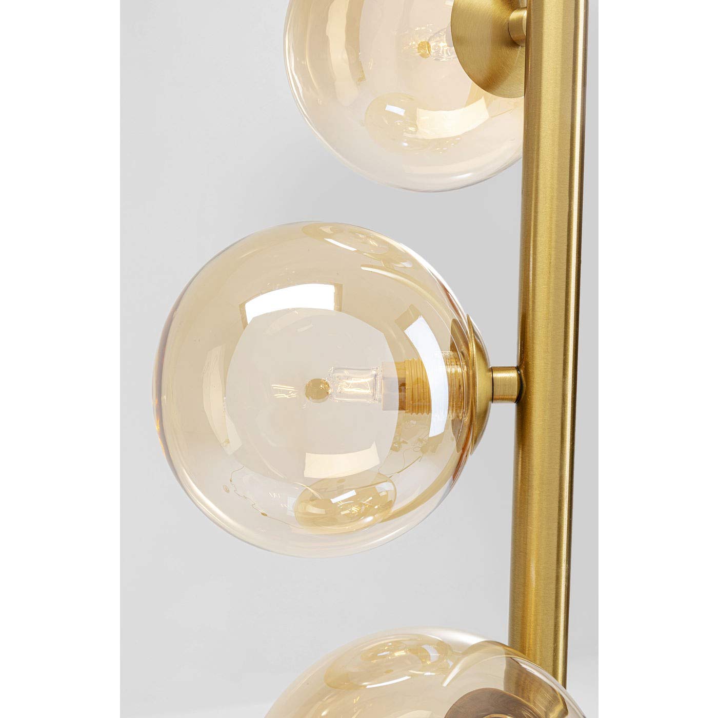 Kare Design Stehleuchte Scala Balls, Gold, 160x28x28 cm, Stehlampe, Leselampe, Stahl Gestell, Glas Schirme, Leuchtmittel nicht inklusive, Wohnzimmer