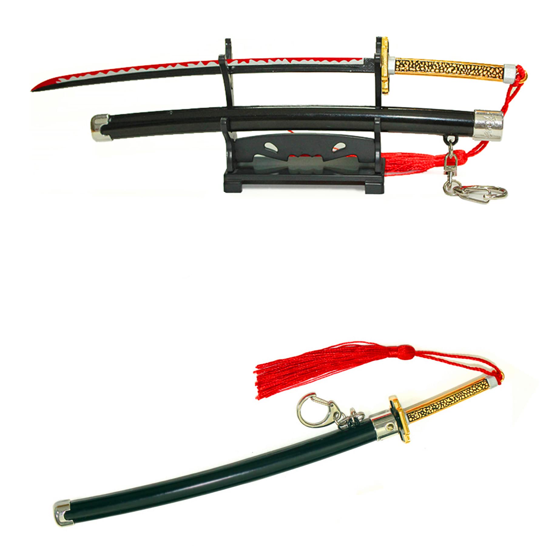 Buy Anime Demon Slayer Keychains Mini Katana Key Chain Tanjiro Japanese