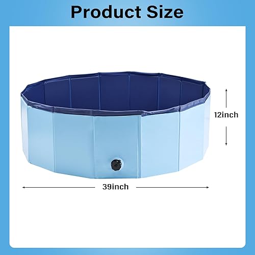 Miniatura 2 de Piscina de parto portátil para perros, corral de parto para perros, caja de parto para perros, piscina de parto para cachorros (39 pulgadas de