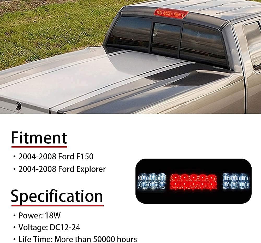 LED 3rd Brake light Compatible with F150 2004 2005 2006 2007 2008 Third brake light F150 Tail Cargo Lights Hight Mount Stop light With Seal Gasket