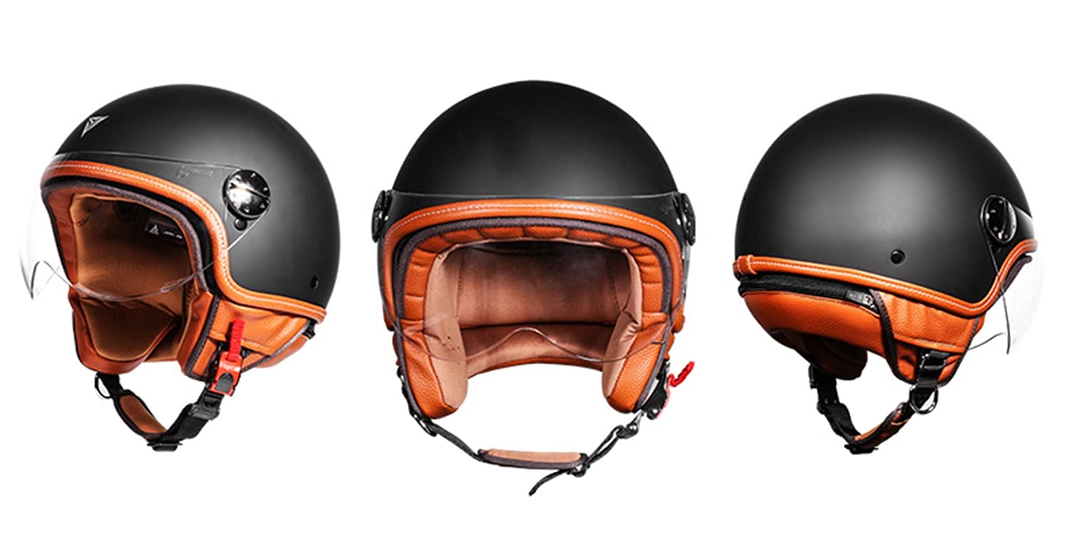 Open Face Motorhelm - Scooter Motor Crash Jet Helm Voor Heren Dames Met