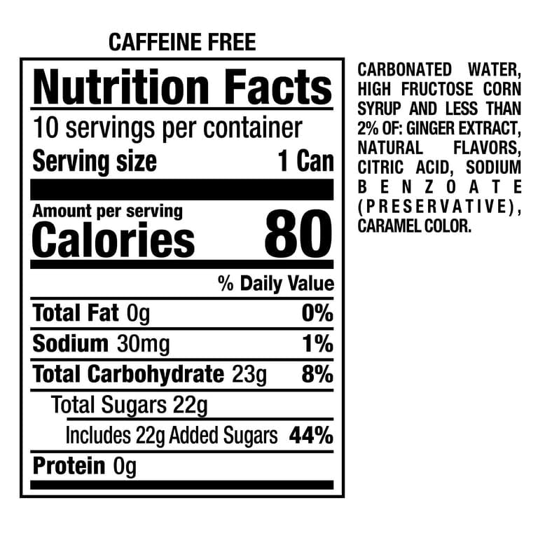 Miniatura 3 de Ginger Ale paquete de 24 mini latas de 75 onzas líquidas