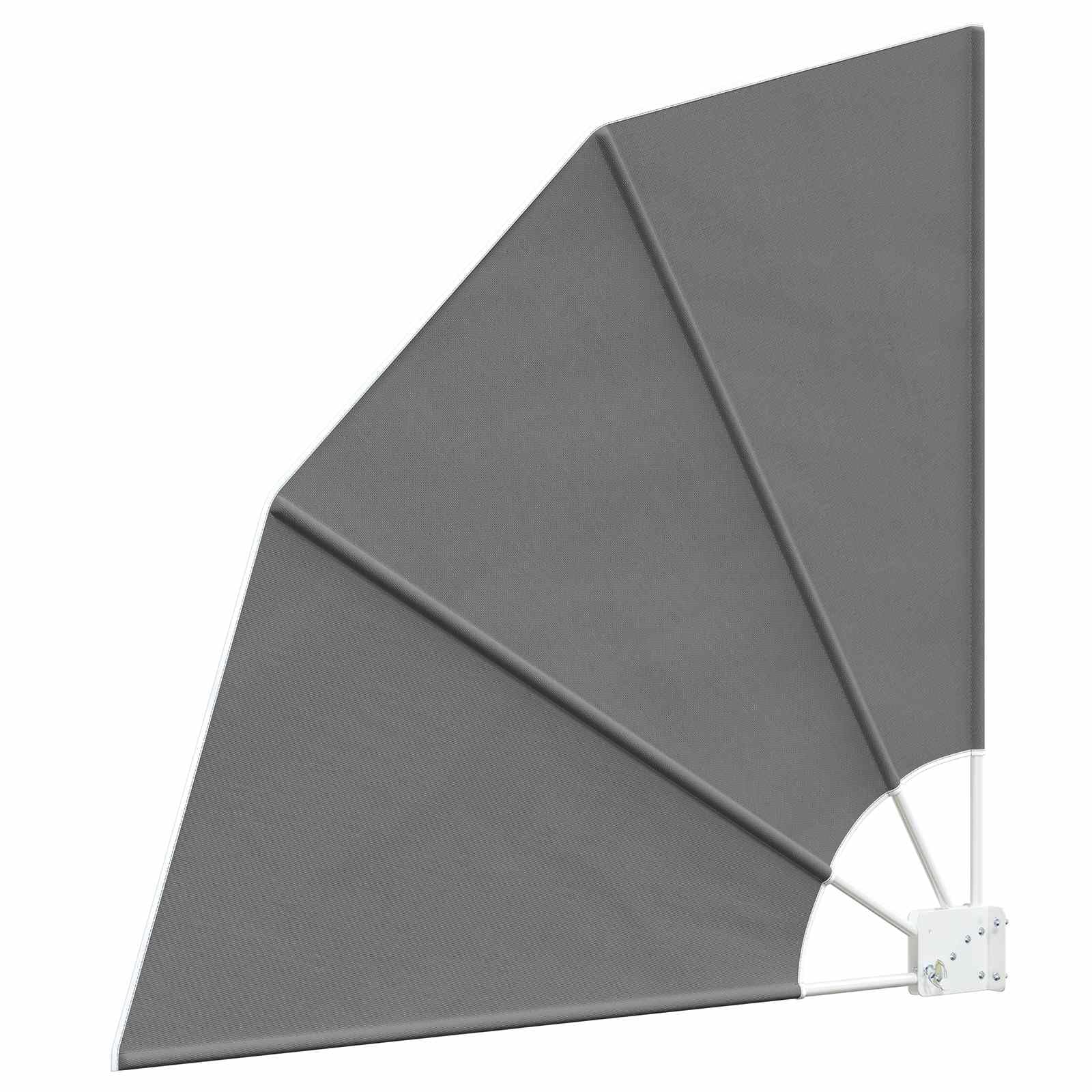 vidaXL Balcony Privacy Screen 140 x 140 cm Polyester Light Grey