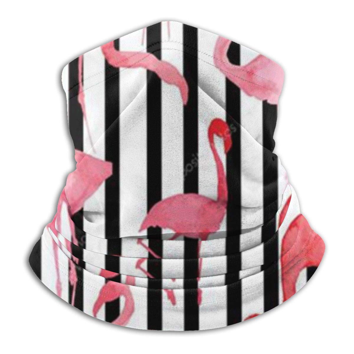 ~ Flamingo Watercolor Dust Sun Protection Cool Lightweight Windproof Unisex Seamless Rave Bandana Neck Gaiter Tube Headwear Bandana Summer UV Protection Neck Gaiter Face Scarf Mask