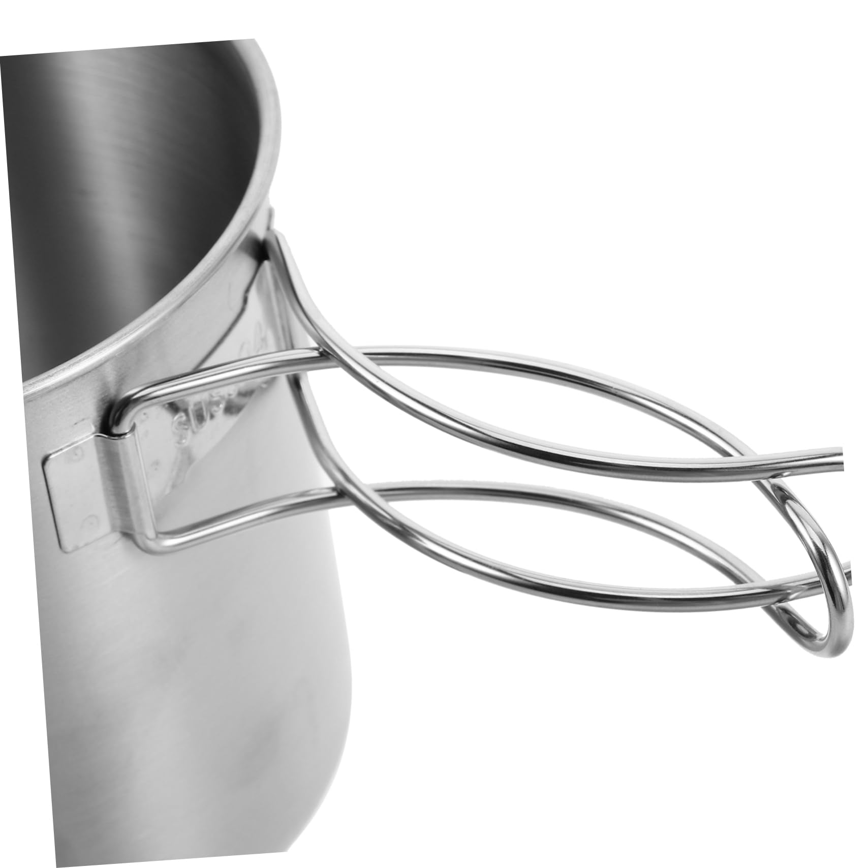 TOYANDONA 2 Pièces Tasses Camping Pliables Acier Inoxydable Poignées pour Cuisine Plein Air Randonnée et Pique Niques Mugs et Empilables