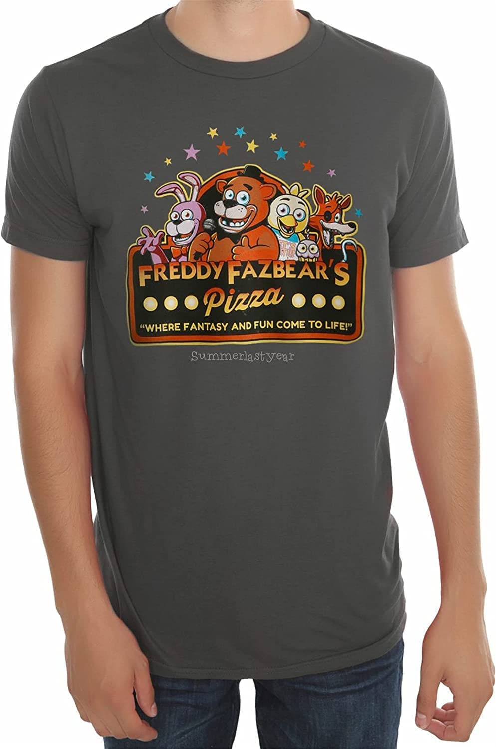 Freddy Fazbear's Pizza Logo Unisex T-Shirt Five Nights at Freddy's Men T-Shirt