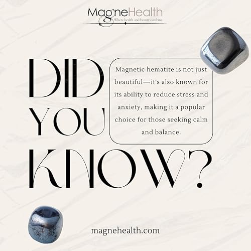 Miniatura 4 de Anillo de resaca, anillo de hematita magnética biselada, banda de hematita en diseño biselado para terapia magnética, anillo de acupuntura, Metal