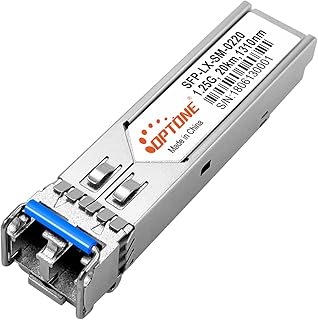 Gigabit ubiquiti Single Mode SFP Module OPTONE,1000Base-LX 1310nm SMF up to 20km LC Compatible with Cisco GLC-LX-SM20 Ubiquiti UF-SM-1G,Mikrotik,Netgear,Edge-core and More